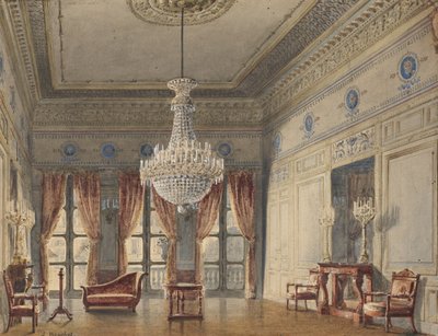 The Salon in the Montpensier Wing, Palais Royal by Jules Frédéric Bouchet
